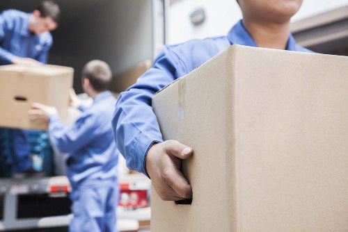 Commercial moving team planning a business relocation in Earlsfield