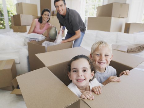 Moving van loading household items from an Earlsfield property