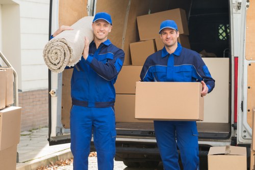 Careful furniture handling during a house move in Earlsfield
