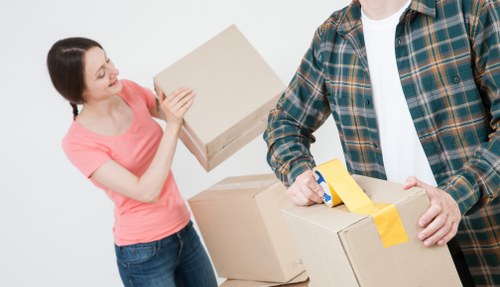Removal team preparing a home move in Earlsfield