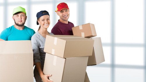Moving boxes and labelled packing materials for an Earlsfield relocation