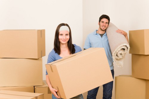 Local office moving team handling furniture and equipment near Earlsfield